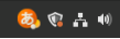 keyboard icon in the task bar